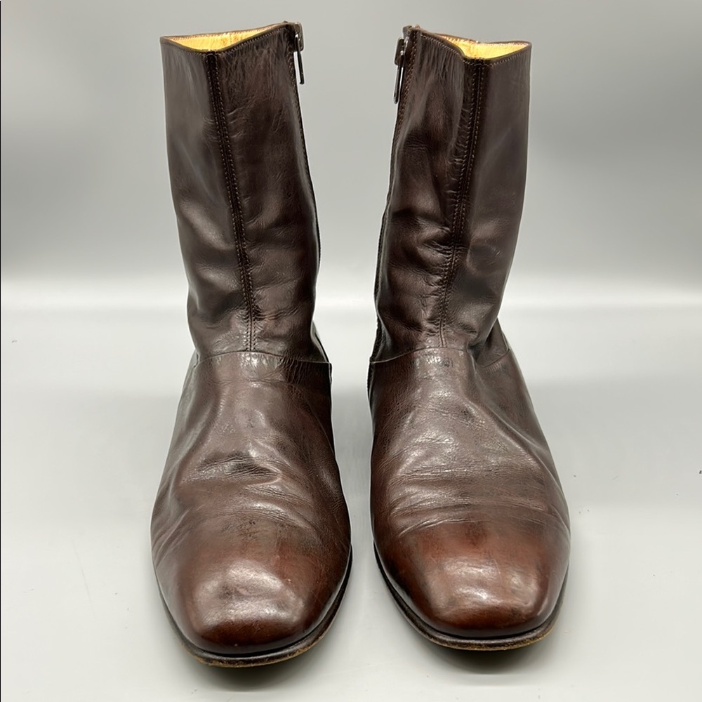 Church’s side zip Brown Leather Boots Made in Italy - Picture 3 of 15